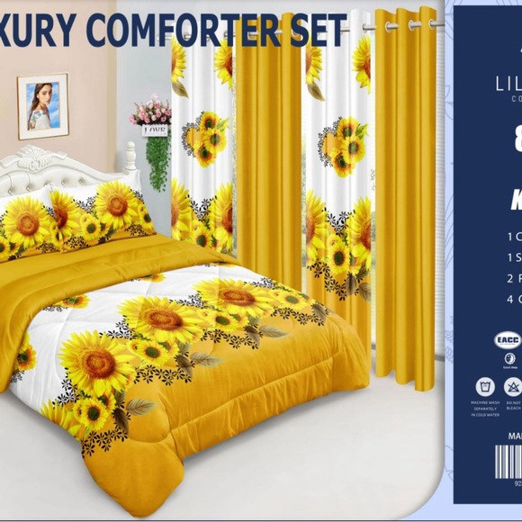 Luxury Red Comforter Set - Picture 8 of 10